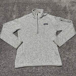 Patagonia Womens Better Sweater 1/4 Zip Pullover Jacket Gray Size M